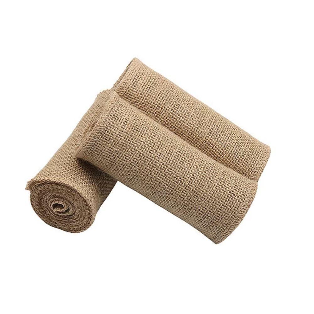 Handmade Burlap Chair Bow 15cm Lace Cotton Chair Backrest Lace Seat Back Strap Party Supplies