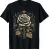 Gothic Aesthetic Rose Flowers Pagan Witchcraft T-Shirt