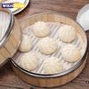 3pcs/set Reusable Silicone Non-Stick Steamer Liners, Round Steaming Mat for Bamboo Steamer Cooking, Heat Resistant Kitchen