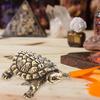 Golden Turtle Statue Sculpture Brass Drawer Decorative Model Figurine Office Vintage