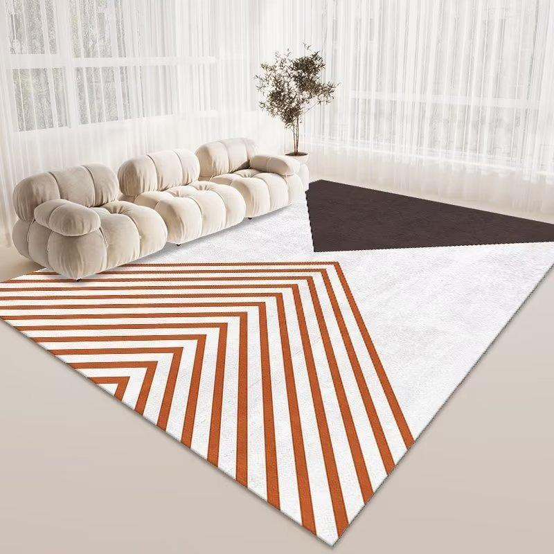 Modern Geometric Art Living Room Carpet Distinctive Abstract Pattern Indoor Rug Fashionable Floor Mat for Living Room Home Decor