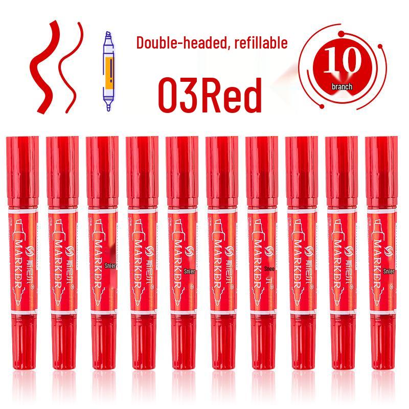 Snell 40-Color Double-Ended Oil-Based Marker Set for Children's Art and Professional Painting