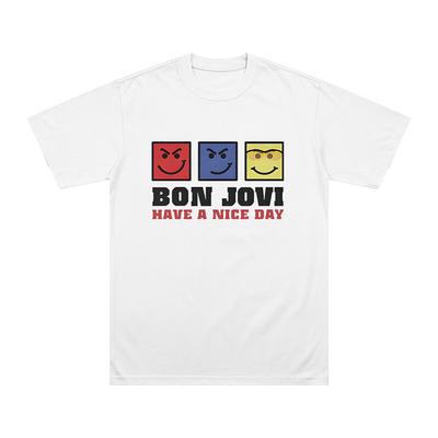 Koszulka Miłego Dnia Bon Jovi Fani Zespołu Rockowego Prezenty T-Shirty Lato Kobiety Mężczyźni Bawełna Krótki Rękaw Odzież Unikalny Modny Top