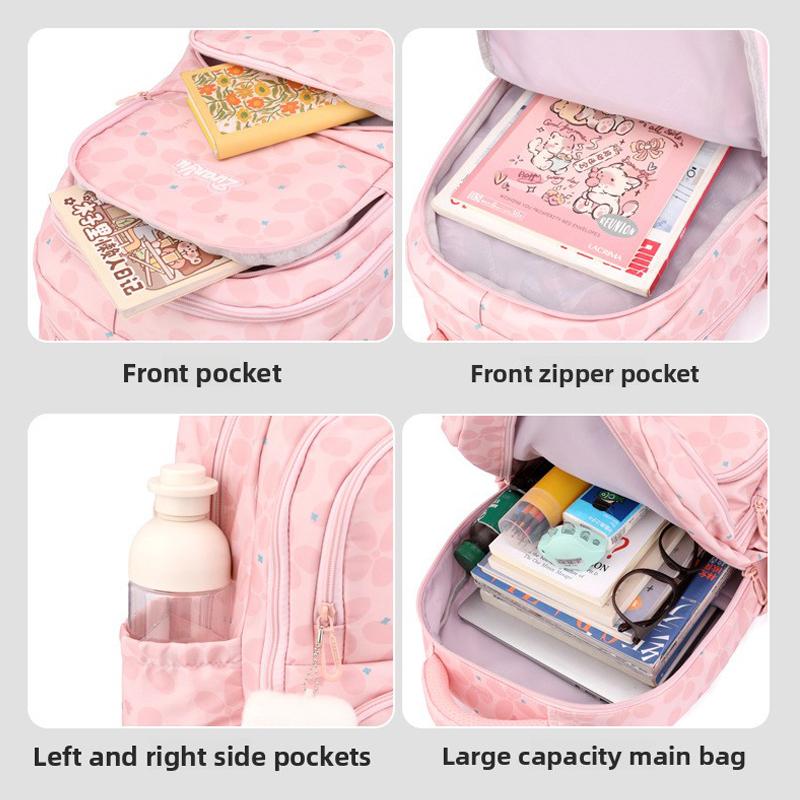 Set Zaino Scolastico Zaino con Ruote per Ragazze Studenti Zaino Trolley con Ruote Borsa Scolastica con Ruote Bagaglio da Viaggio Zaino per Libri