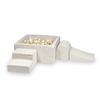 Foam Playground with Pool 90x90x40 Corduroy Beige 400 Balls: White, Pearl, Beige