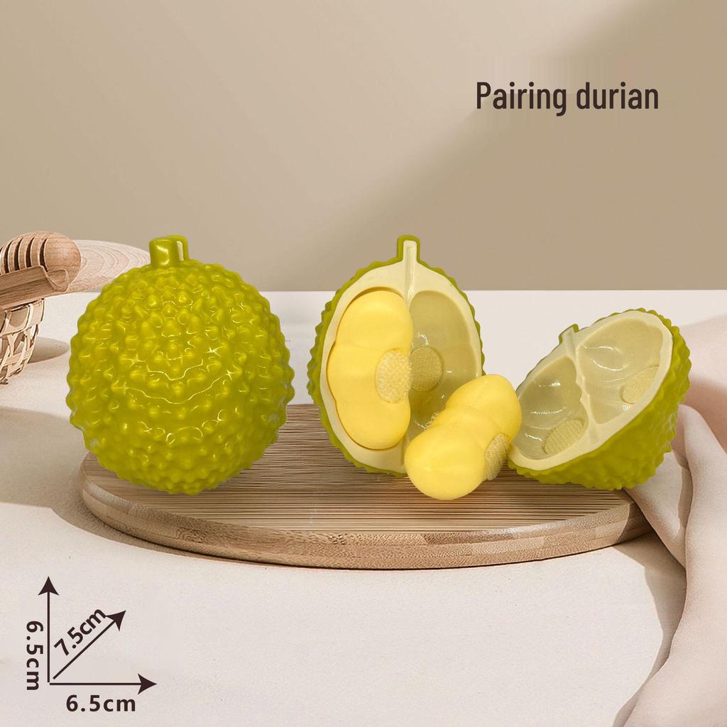 Kids' Pretend Play Peelable Durian Toy – Early Education Fruit Simulation