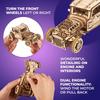 Ugears Hot Rod Furious Mouse 70192 Wooden Block DIY Puzzle Assembly Imagination Creativity Toy Educational Wood Puzzle 3D Craft Kit Wooden Model Kit