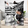 Juventus Star Action Blanket Soft Warm Cozy Perfect for Picnics Bedding Sofa All-Season Use Playful Design Birthday Christmas Gift Blanket
