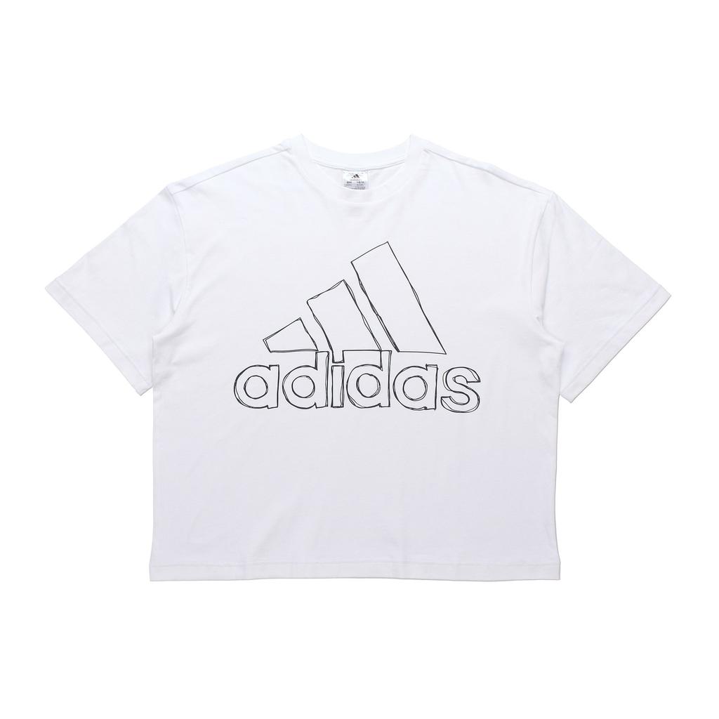 adidas Set In Sleeve T Shirt Women's White GV5173