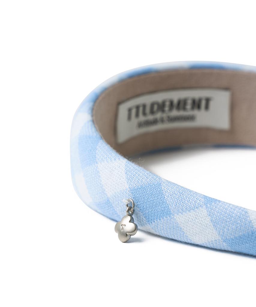Ttudement Gingham Check Hair Band_Light Blue