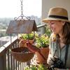 Rusty Iron Automatic Feeding Station Vintage Bird Food Container  Outdoor Garden