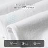 Children's White Cotton Polo Shirt with Striped Collar - Long Sleeve School Uniform for Boys and Girls