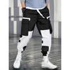 Men's Fashion Tooling Pants Men's Summer Trend Multi-Pocket Tie Casual Pants