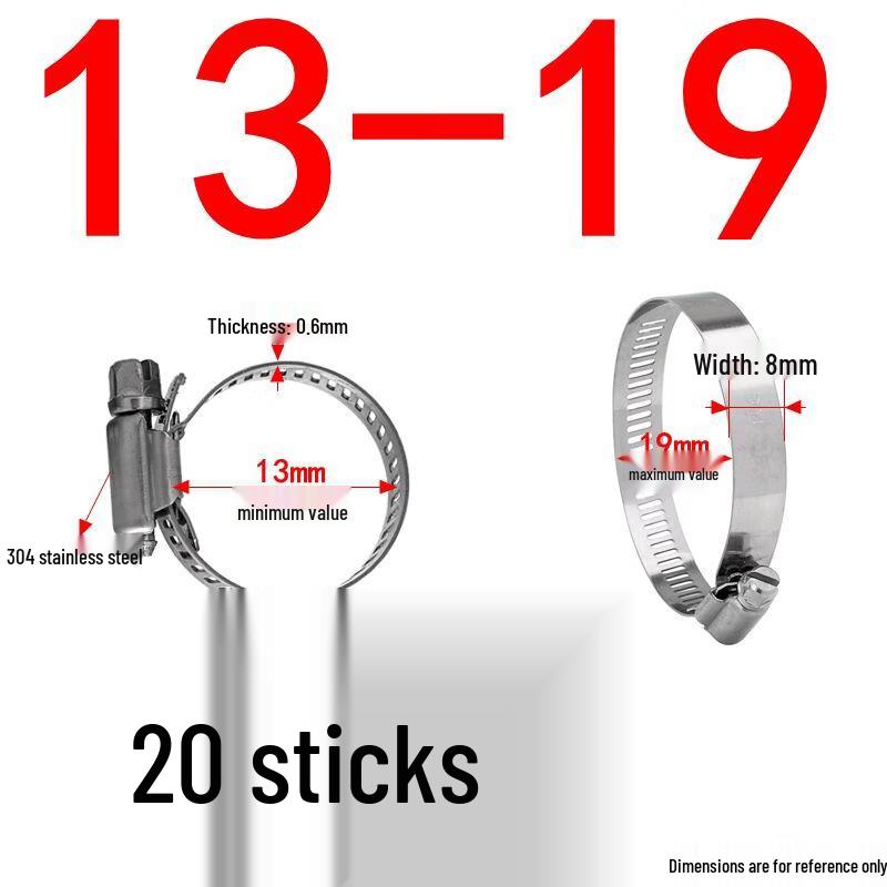 304 Stainless Steel American Style Hose Clamp