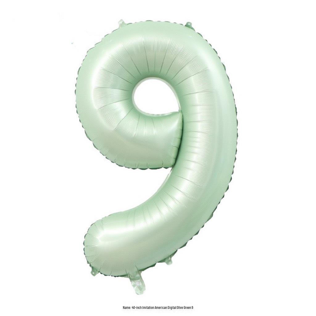 40-Inch Cream Number Balloon for Kids' First Birthday Party Decoration