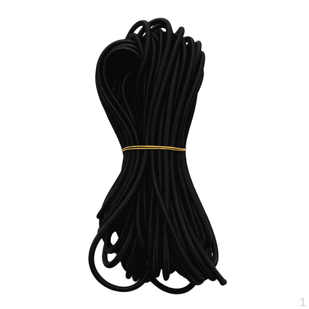 5mm Strong Rubber Elastic Bungee Rope Tie Down Paracord For Boating Sailing Camping Outdoors