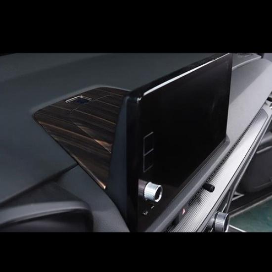 Wood Grain Center Console Navigation Panel Trim For Honda CR-V CRV 2023 2024