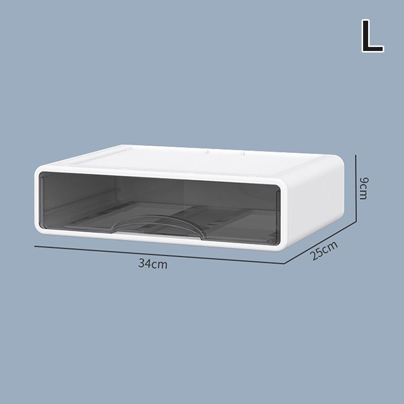 

Пластиковая коробка, настольный органайзер, ящик для хранения косметики, штабелируемый контейнер для ювелирных изделий, офисная отделка, органайзер, коробка L