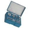 17pcs 211.1g   Calibration Weight Set Steel Scale Weight Test Weights for Jewelry Grams with Tweezers Material #45 Plastic Storage Box for