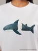 2026 Summer Women's European & American Style Versatile Shark T-Shirt - 100% Cotton Short Sleeve