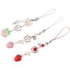 Sweet Y2K Strawberry Phone Lanyard Transparent Phone Strap Charm Fruits Phone Chain  Phone Case