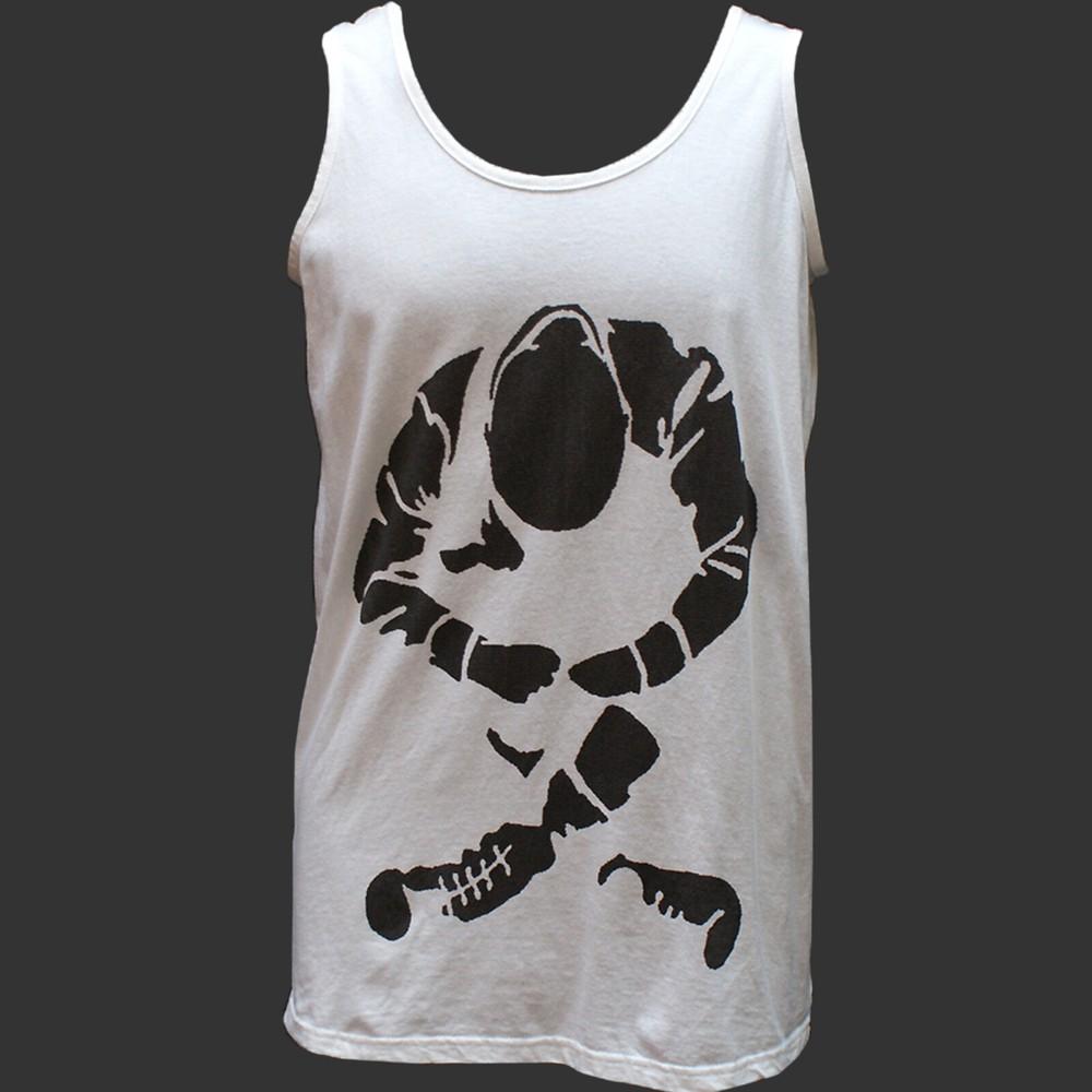 

Skinhead Oi Punk Rock T-SHIRT vest top unisex white S-4XL 2XL