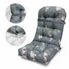 Cuscino per Sedia a Dondolo Adirondack, Spesso 44x20x4 Pollici, Cuscino Alto per Sedia da Patio, Cuscino Impermeabile per Seduta di Mobili da Esterno con Lacci