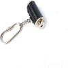 Telescope Key Chain Ring, Nickel Finish Leather Keychain Rings for Keys Nautical Gift, Black,