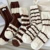Sock Children's Padded and Thick Mid-calf Socks for Winter and Autumn Sleeping Wear. Winter Warm Coral Fleece Long Socks.