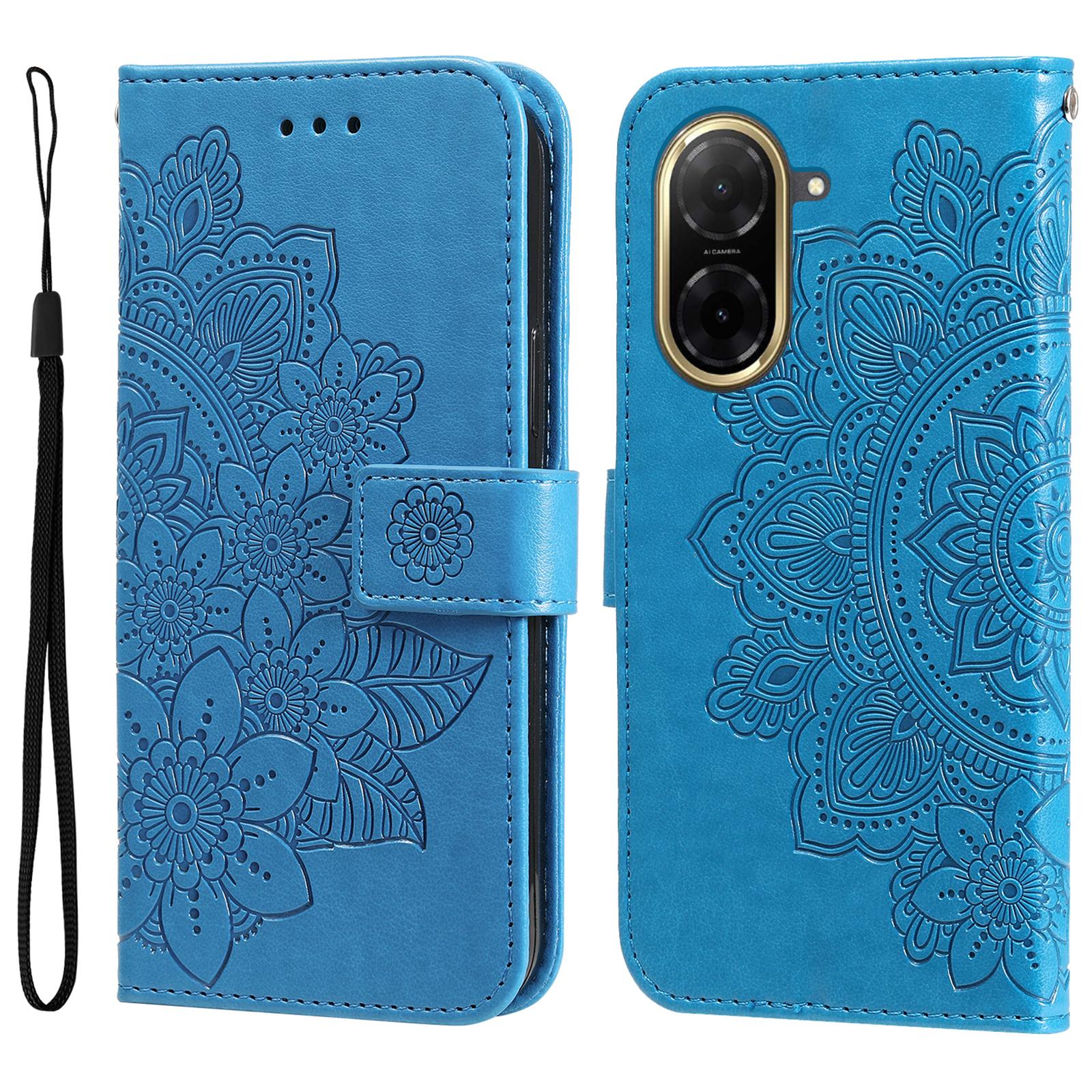

Для Xiaomi Redmi A5 NFC (Європа) (173.45мм) Чохол Гаманець Стенд з квітковим візерунком зі штучної шкіри Чохол для телефону C