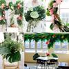 12/20pcs Large Artificial Tropical Palm Leaves, Faux Safari Leaves Monstera Fake Leaves,  Party Jungle Beach Theme Decorations
