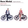 Gentleman Bike Figures Set 1:64 Scale Hand Painted Miniature Figures People for Dioramas Props,Photography Collectors