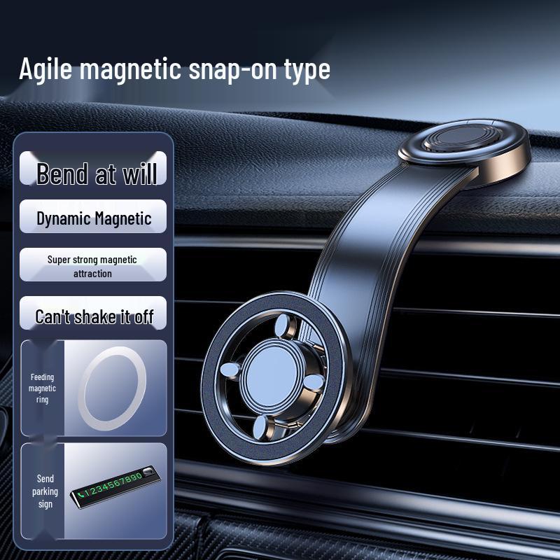Držák telefonu do auta MagSafe: Silný magnetický otočný držák