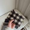 Retro Plaid Cosmetic Bag Women Makeup Mini Zipper Pouch Lipstick Storage Coin Purse