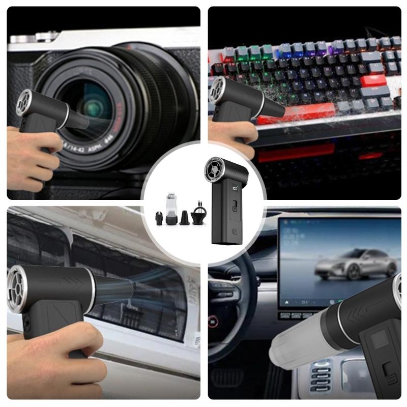 Easy Carry Handheld Car Vacuum & Air Blower Double Function Fan Small ABS Car Vacuum Cleaner for Home Office Use