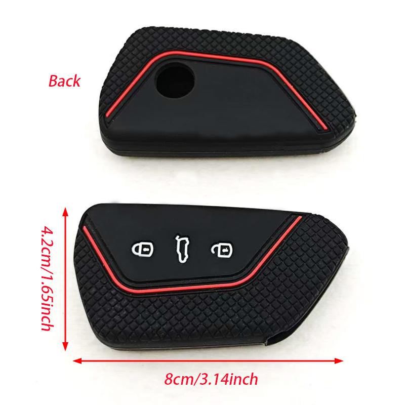For VW Golf 8 Mk8 GTI GTD R ID3 ID4 2020 Decoration Silicone Car Key Case Cover Trim Car Key Accessories