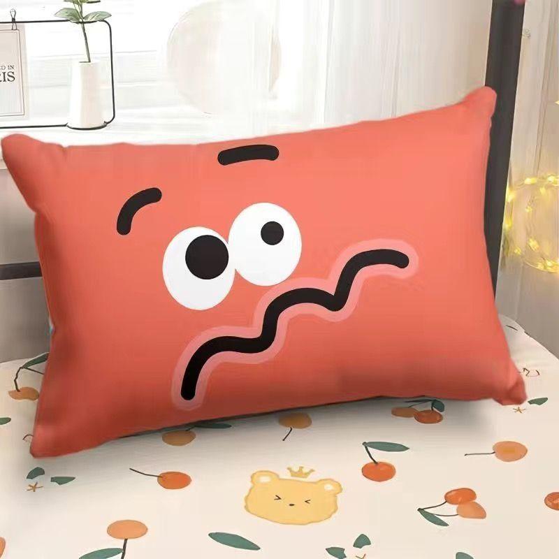Funny Emoji Pillow, Rectangular Pillowcase, Home Sofa Decorative Pillow, Dormitory Bed Pillow Gift