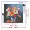 5d DIY Diamond Painting Cross Stitch Oil Painting Flower Vase Diamond Embroidery Mosaic Full Round Drill Home Decor Arts