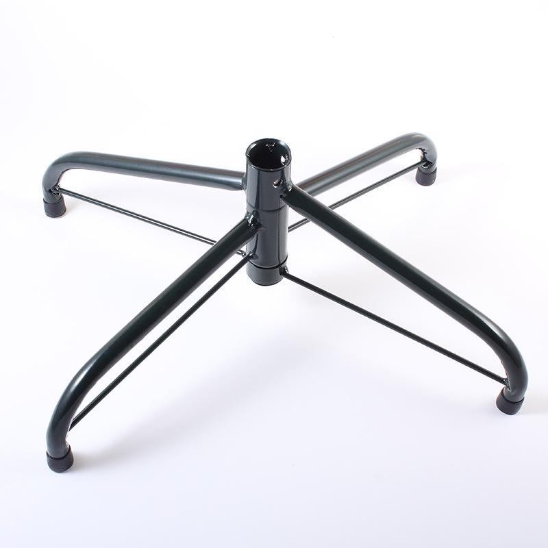 Christmas Tree Iron Stand, Deep Dark Green, 35cm Diameter, Metal with Baked Paint Finish