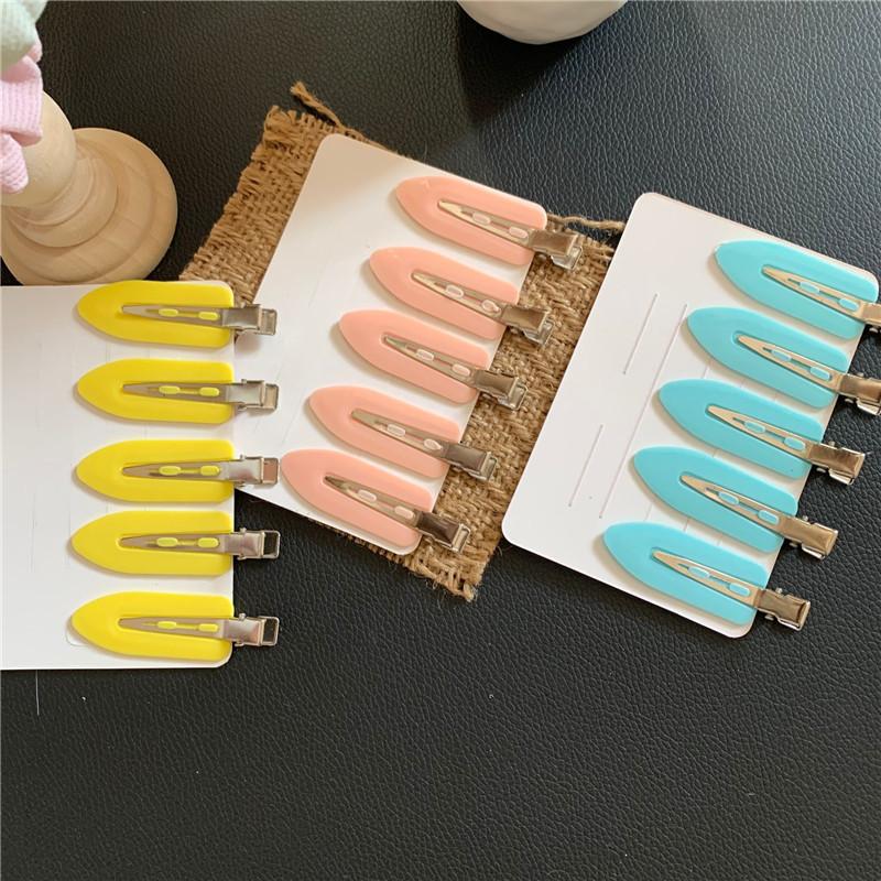 5/10pcs Set No Crease Basic Hair Clips for Women And Girls Hair Accessories No Bend Barrettes for Hair Styling