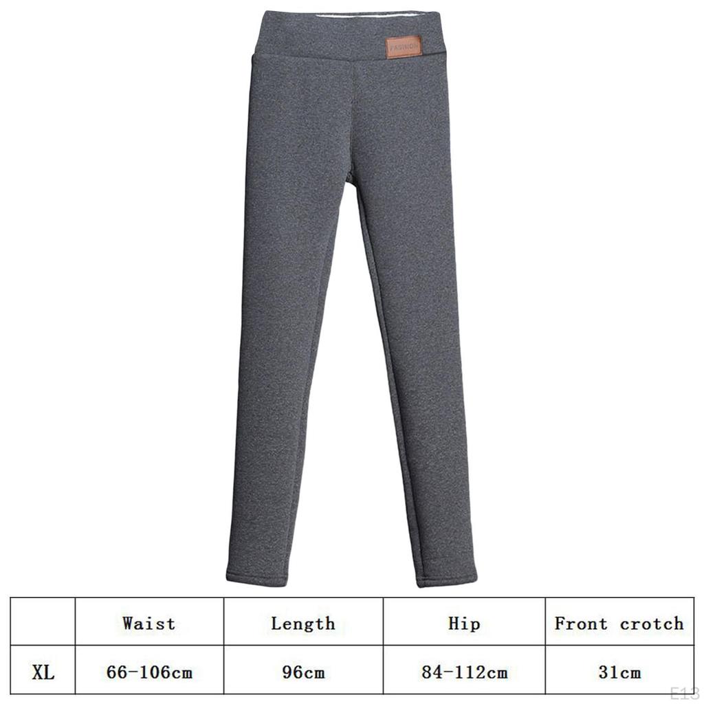 Women Velvet Elastic Leggings Pants Fleece Thick Tights