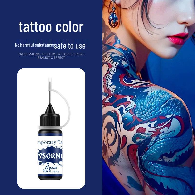 Stylish Plant-Based Colored Henna Juice Tattoo Cream - Waterproof & Long-lasting