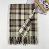 Stylish British Retro Plaid Scarf Women Man Fall Winter Korean Version Iimitation Cashmere Soft Warm Scarves Male Female Muffler