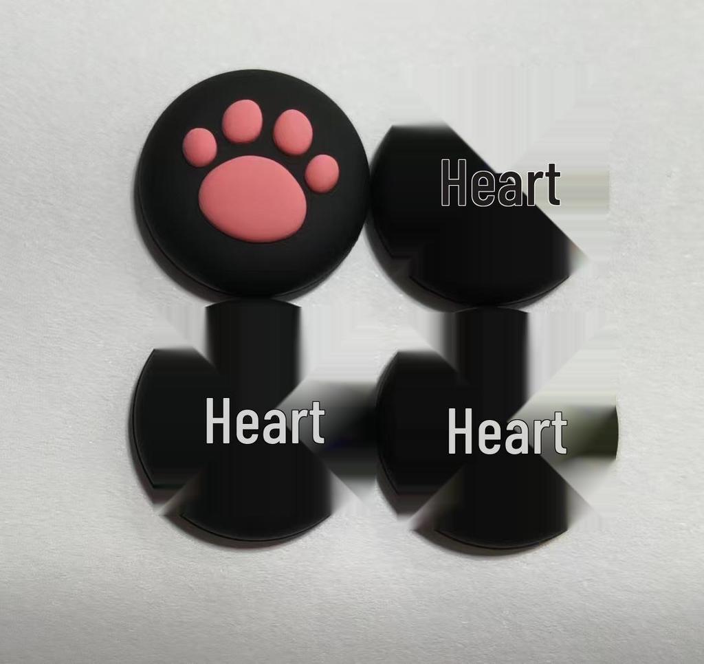 Cartoon Cat Paw Joystick Caps for Switch OLED/Lite - Non-slip Silicone Keycaps