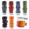 Caneca de Cerâmica para Cocktail Tiki Totem - Design Criativo de Máscara