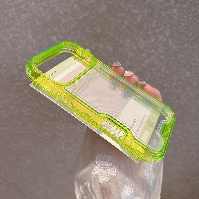 

Для чехла для телефона IP17promax Три в одном Цветной Четыре угла Противоударная Задняя Подушка безопасности For iPhone 17 promax