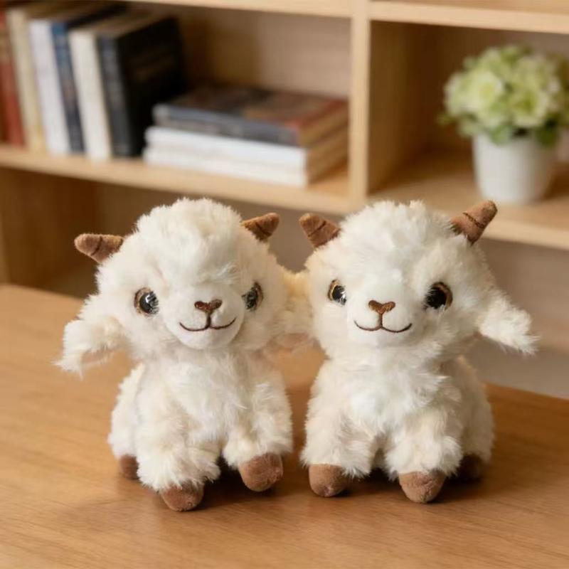 Ciondolo Pecora Peluche Morbida Carina Tocco Morbido Perfetto Per Decorazione Borsa Regali di Compleanno per Bambini