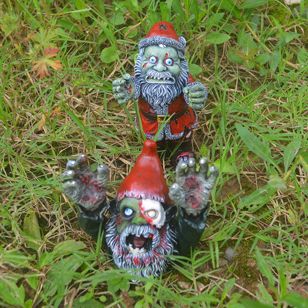 

M-Modern-Halloween Horror Funny Statue Resin Outdoor Garden Courtyard Ornaments Dwarf Sculpture Courtyard Decoration Crafts