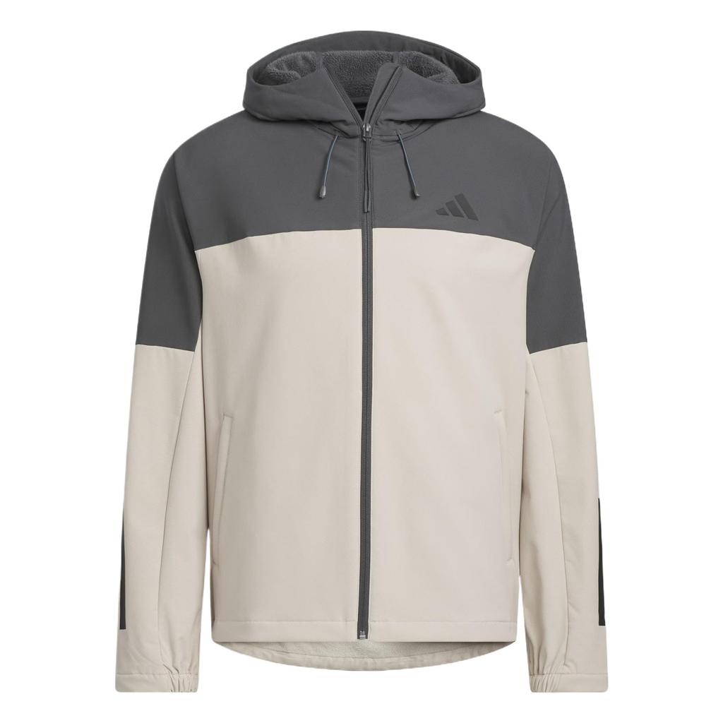 Adidas Softshell Fleece Lined Hooded Jacket Comfortable Windproof Sports Casual Outerwear Unisex KF5231