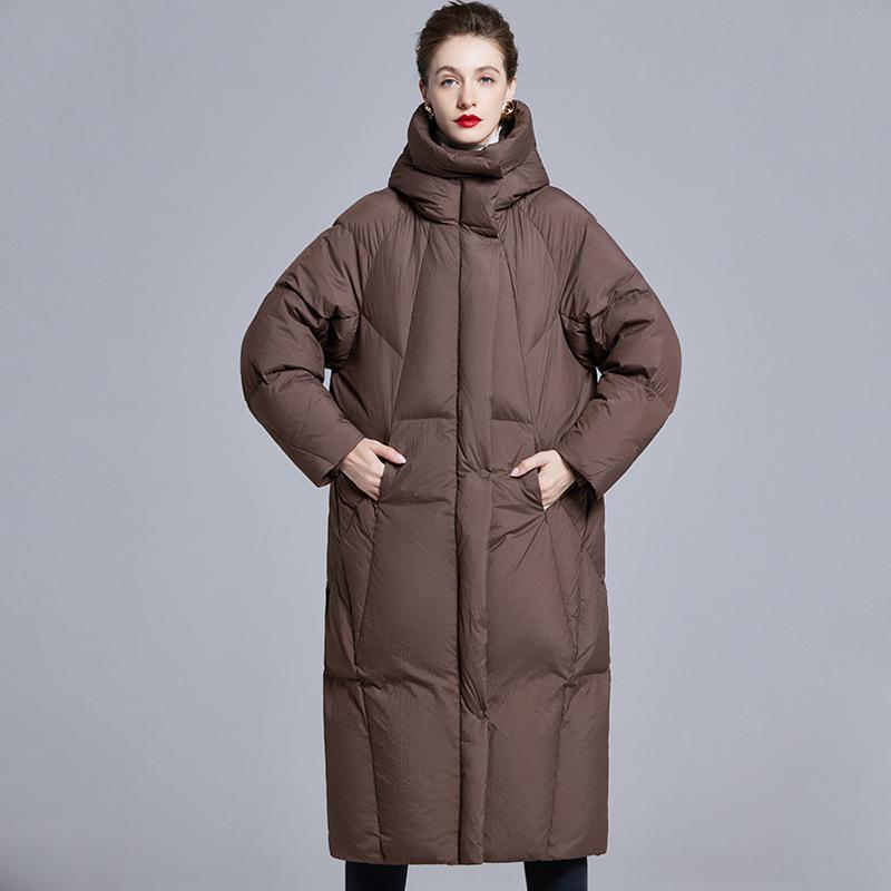 Europe Station Winter New Women's Down Jacket Thickened Large Size Down Jacket Manufacturer a Piece